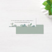 Waterverf Eucalyptus Bruiloft Website Enclosure Mini Visitekaartjes (Bureau)