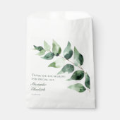 Waterverf Eucalyptus Bruiloft | Wit Bedankzakje (Voorkant)