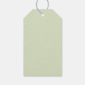 Waterverf Eucalyptus Bruiloft | Wit Cadeaulabel (Achterkant)