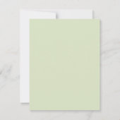 Waterverf Eucalyptus Bruiloft | Wit RSVP Kaartje (Achterkant)