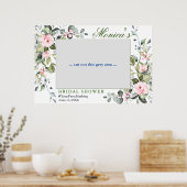 Waterverf Eucalyptus Bruiloftsfeest Fotolijst Poster (Keuken)