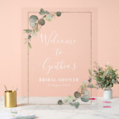 Waterverf eucalyptus bruiloftswelcome acryl bord (Huwelijk)