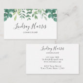 Waterverf Eucalyptus Business C Visitekaartje (Voorkant / Achterkant)