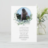 Waterverf Eucalyptus Celebration of Life Foto Kaart (Staand voorkant)