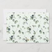 Waterverf Eucalyptus Communie Dank u Kaart (Achterkant)