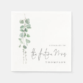 Waterverf Eucalyptus Congrats Future Mrs Name Servet