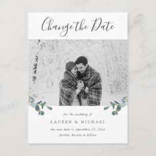 Waterverf Eucalyptus Crest Foto Datum wijzigen Briefkaart