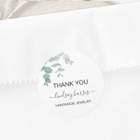 Waterverf eucalyptus dank u sieraden