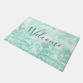 Waterverf Eucalyptus Design Deurmat (Schuin)