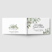 Waterverf Eucalyptus Elegant Boho Chic Wedding Gastenboek (Volledig)