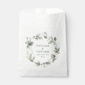 Waterverf eucalyptus elegant bruiloft gunst bedankzakje (Voorkant)