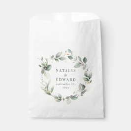 Waterverf eucalyptus elegant bruiloft gunst bedankzakje