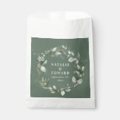 Waterverf eucalyptus elegant bruiloft gunst bedankzakje (Voorkant)