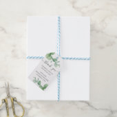 Waterverf eucalyptus. Elegante bruiloft dank u Cadeaulabel (Met Touw)