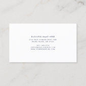 Waterverf Eucalyptus Elegante Script Schoonheidssa Visitekaartje (Achterkant)