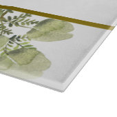 Waterverf Eucalyptus en Griekenland | Monogram Snijplank (Hoek)