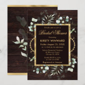 Waterverf Eucalyptus en groen Vrijgezellenfeest Kaart (Voorkant / Achterkant)