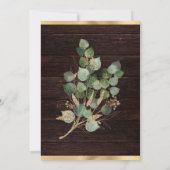 Waterverf Eucalyptus en Groene Verjaardag Kaart (Achterkant)