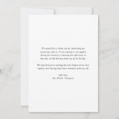 Waterverf Eucalyptus en zonnebloemen Bedankkaart (Achterkant)