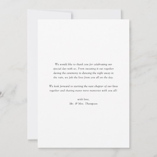 Waterverf Eucalyptus en zonnebloemen Bedankkaart (Achterkant)