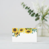 Waterverf Eucalyptus en zonnebloemen Plaatskaartje (Staand voorkant)