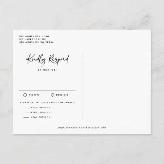 Waterverf Eucalyptus en zonnebloemen Uitnodiging Briefkaart (Achterkant)