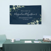 Waterverf Eucalyptus Engagement Party - Welkom Spandoek (Beurs)