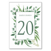 Waterverf Eucalyptus Envy Table Kaarten (Voorkant)