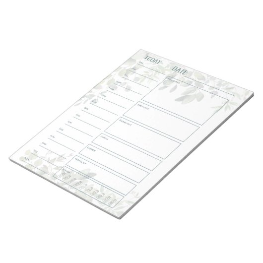 Waterverf Eucalyptus Eucalyptus, niet-gedateerd, 4 Notitieblok (Schuin)