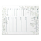 Waterverf Eucalyptus Eucalyptus, niet-gedateerd, 4 Notitieblok (Voorkant)