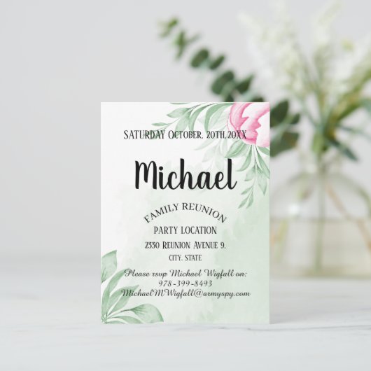 Waterverf Eucalyptus Family Reunion sparen de datu Briefkaart (Staand voorkant)