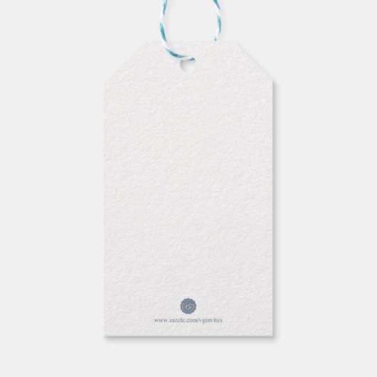 Waterverf Eucalyptus Favor Gift Label Cadeaulabel (Achterkant)