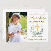 Waterverf Eucalyptus First Community Gold Photo Kaart (Voorkant / Achterkant)