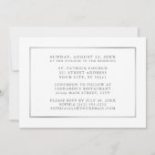 Waterverf Eucalyptus First Communtion Silver Photo Kaart (Achterkant)