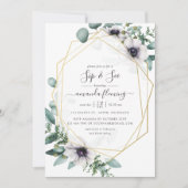 Waterverf Eucalyptus Floral Geometric Sip en Zie Kaart (Voorkant)