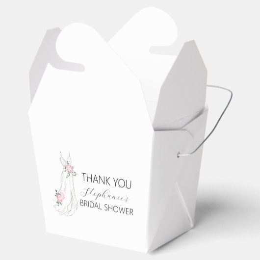 Waterverf Eucalyptus Floral Jurk Vrijgezellenfeest Bedankdoosjes (Geopend)