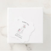 Waterverf Eucalyptus Floral Jurk Vrijgezellenfeest Bedankjes Labels (In situ)