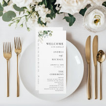 Waterverf Eucalyptus Floral Minimal Plain Wedding