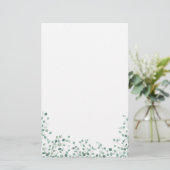 Waterverf Eucalyptus Foliage Briefpapier (Staand voorkant)