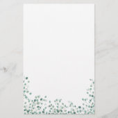 Waterverf Eucalyptus Foliage Briefpapier (Voorkant)