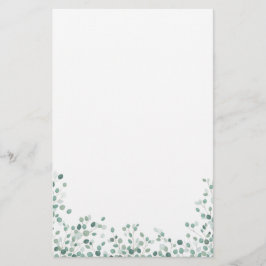 Waterverf Eucalyptus Foliage Briefpapier