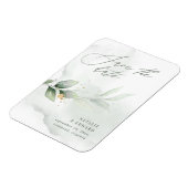 Waterverf eucalyptus foliage gold bruiloft magneet (Linkerzijde)