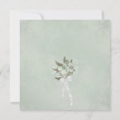 Waterverf Eucalyptus & Foliage krans bruiloft Kaart (Achterkant)