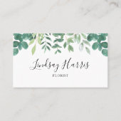 Waterverf Eucalyptus Foliage Visitekaartje (Voorkant)