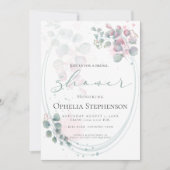  Waterverf Eucalyptus Foliage Vrijgezellenfeest Kaart (Voorkant)