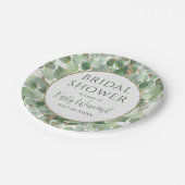 Waterverf Eucalyptus Foliage Vrijgezellenfeest Papieren Bordje (Gekanteld)