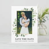 Waterverf Eucalyptus Foto slaat de Kaart Datum op (Staand voorkant)