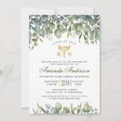 Waterverf Eucalyptus FOTO Zenuwend Afstuderen Kaart (Voorkant)