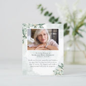 Waterverf Eucalyptus Funeral Hartelijk dank voor u (Staand voorkant)