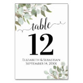 Waterverf Eucalyptus gebladerte Elegant Boho bruil Kaart (Voorkant)